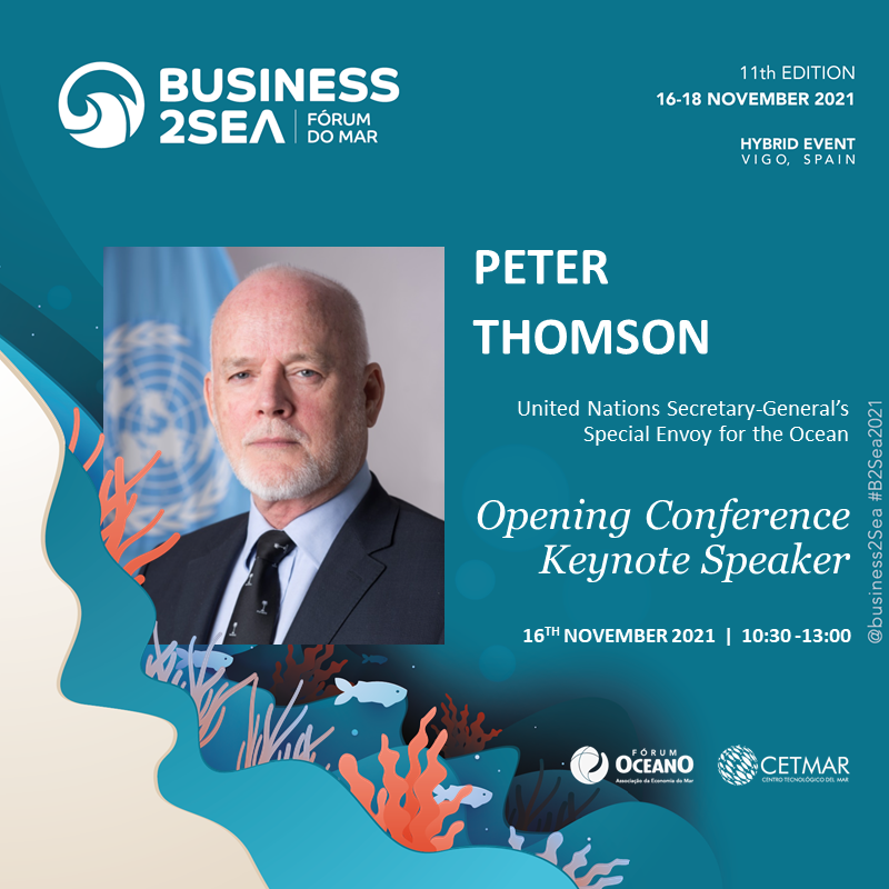 B2SEA 2021: PETER THOMSON, ENVIADO ESPECIAL DA ONU PARA OS OCEANOS, NA CONFERÊNCIA DE ABERTURA